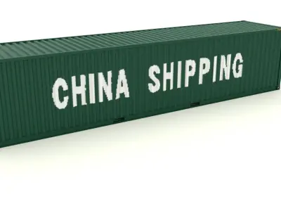 Shipping container China Shipping 3D model