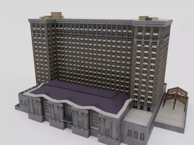 Michigan Central Train Station 3D model