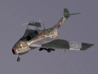 Focke-Wulf Ta-183 Huckebein 3D model