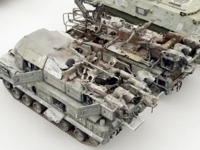 Destroyed russian armored vehicles Vol3 3D model