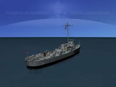 USS PC-1195 Submarine Chaser  3D model