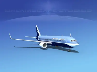 Boeing 767-300 Universal Charters 3D model