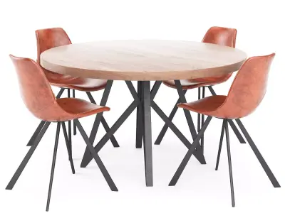 Dining set 07 Free 3D model