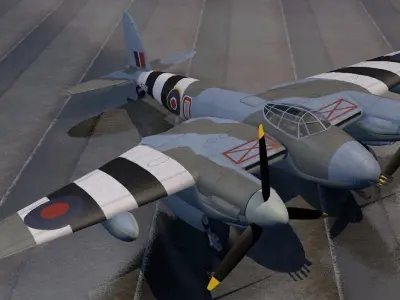 DeHavilland Mosquito Mk-18 3D model