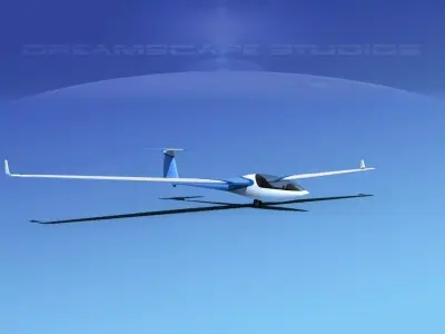 Glaser-Dirks DG-300 Glider V04 3D model