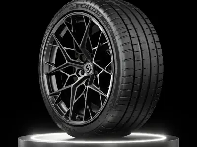 Michelin Pilot Sport 5 225 40 ZR18 92Y 3D model