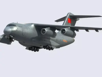 Xian Y20 Large Military Transport Aircraft 3D model