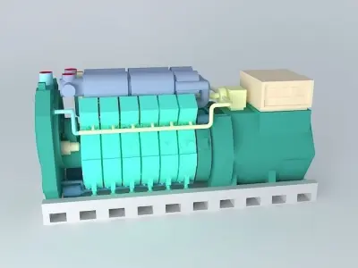 ARGO INDUSTRIES 12V Diesel generator 3D model
