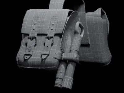 Bags two Low-poly 3D model