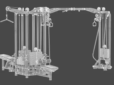 Technogym Cable Stations 5 3D model