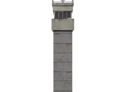 BT-9 Berlin Watch Tower Low-poly 3D model