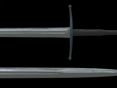Longsword- Rook Free low-poly 3D model