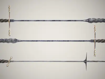 Boar-Hunting Sword Low-poly 3D model