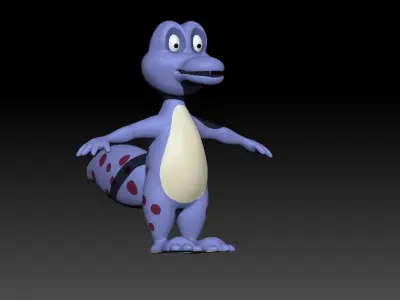 MIni Small crocodile animal 3D model