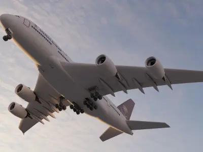 Airplane Low-poly 3D model