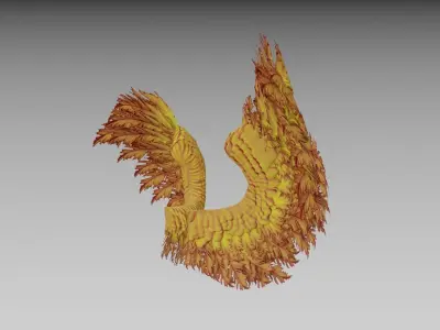 Phoenix wings - Alas Fenix 3D Low-poly 3D model