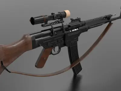 STG 44 Weapon Fps-Tps Low-poly 3D model
