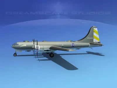 Boeing B-29 Superfortress V01 3D model