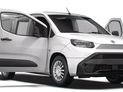 Toyota ProAce City Electric Van Tailgate HQ Interior 2024 3D model