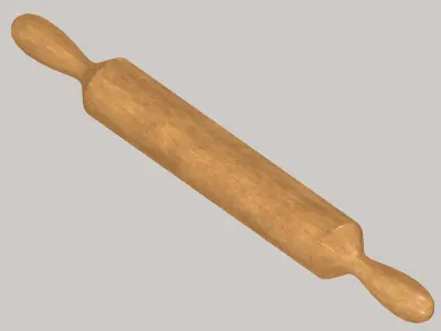 Rolling pin Free low-poly 3D model