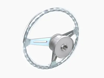 Hitman Twist Crystal steering wheel Low-poly 3D model