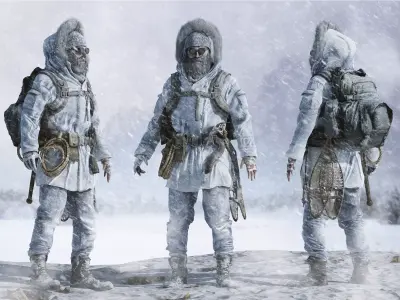 Snow Survivor Low-poly 3D model