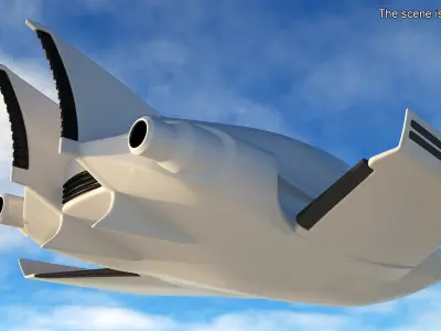 Futuristic Air Concept Car 3D model