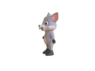 High-Quality 3D Cute Ratel for Games  Low-poly 3D model