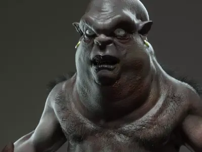 CAVE TROLL Low-poly 3D model