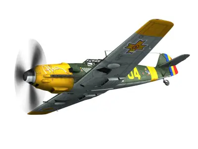 Messerschmitt - BF-109 E - Romanian Air Force - 54 3D model