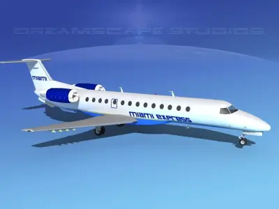 Embraer ERJ-135 Miami Express 3D model