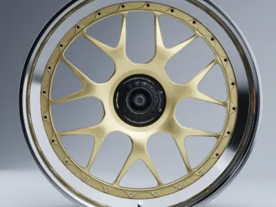 BBS WHEELS - E07 Centerlock Low-poly 3D model