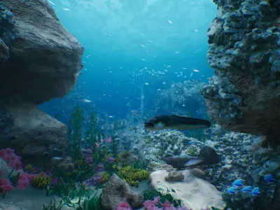 Sea Animal Mega Pack Low-poly 3D model