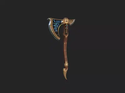 axe 3D Model 012 Low-poly 3D model