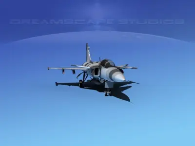 SAAB JAS 39 Gripen V10 3D model
