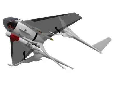 Airplane-type drone 3D model