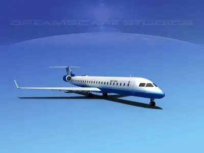 Bombardier CRJ900 United Express 2 3D model