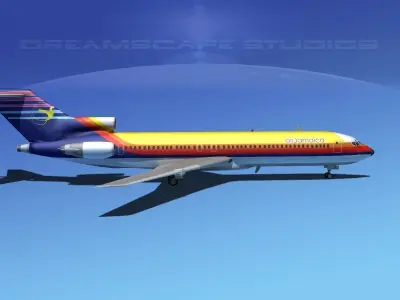 Boeing 727-200 Air Jamaica 3D model