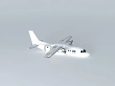 Antonov AN140 Template Free 3D model