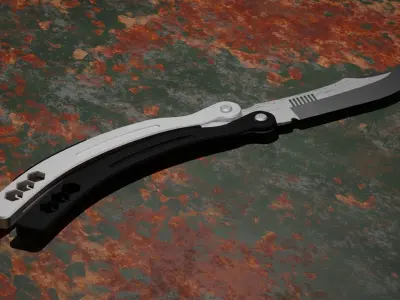Balisong - Butterfly knife Free low-poly 3D model
