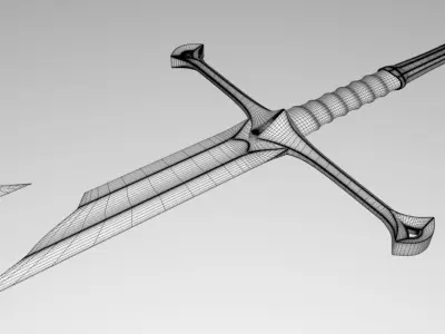 Narsil The Lord of the Rings Free 3D model