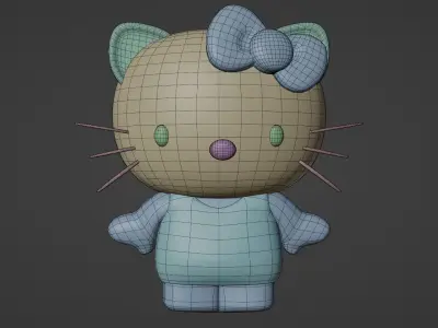 Cartoon Kitty  3D model