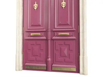 Entrance classic door 103 3D model
