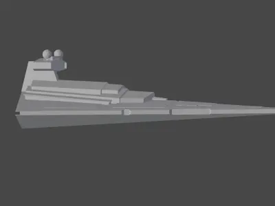 Star Wars victory class 2 star destroyer Free low-poly 3D model