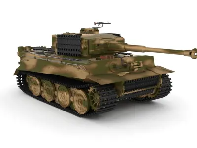 T34-85 Tiger Tank Late Pack 3D model