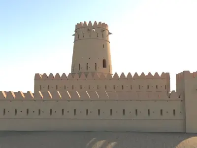 Arab Fort Low-poly 3D model