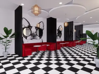 RESTAURANT DESIGN 3D model