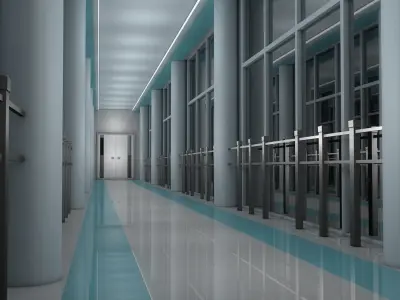 Futuristic Interior 3D model order