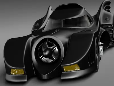 Batmobile 1989 Jet Car 3D model