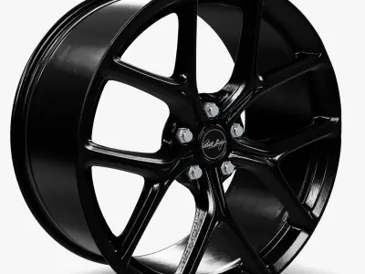 Carroll Shelby Wheel Company CS3 Wheel Gloss Gunmetal Mustang 3D model